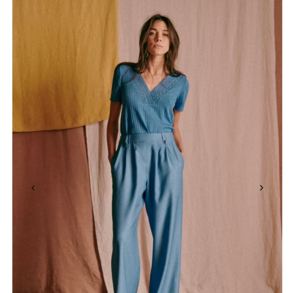 NWT Sezane Cassiopee T-Shirt - Picture 2 of 9